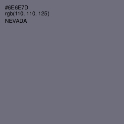 #6E6E7D - Nevada Color Image