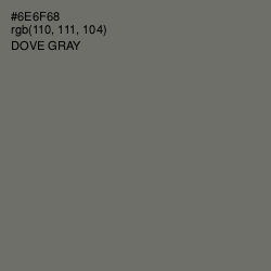 #6E6F68 - Dove Gray Color Image