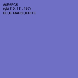 #6E6FC5 - Blue Marguerite Color Image