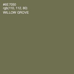 #6E7050 - Willow Grove Color Image
