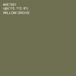 #6E7051 - Willow Grove Color Image