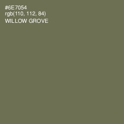 #6E7054 - Willow Grove Color Image