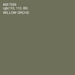 #6E7059 - Willow Grove Color Image