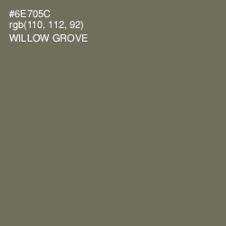 #6E705C - Willow Grove Color Image