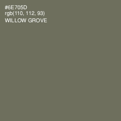 #6E705D - Willow Grove Color Image