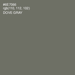 #6E7066 - Dove Gray Color Image