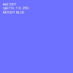 #6E70FF - Moody Blue Color Image