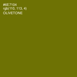 #6E7104 - Olivetone Color Image