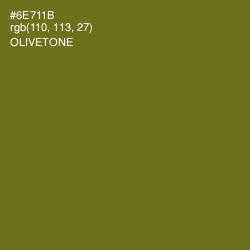 #6E711B - Olivetone Color Image