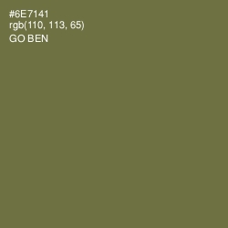 #6E7141 - Go Ben Color Image