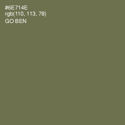 #6E714E - Go Ben Color Image