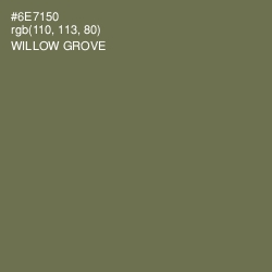 #6E7150 - Willow Grove Color Image