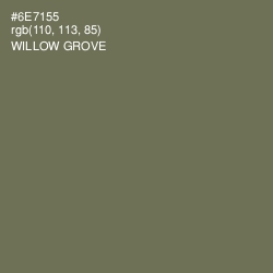 #6E7155 - Willow Grove Color Image