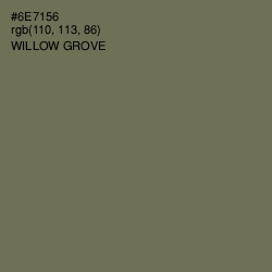 #6E7156 - Willow Grove Color Image