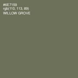 #6E7159 - Willow Grove Color Image
