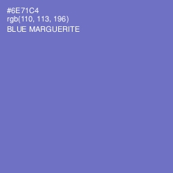 #6E71C4 - Blue Marguerite Color Image