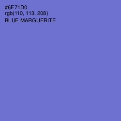 #6E71D0 - Blue Marguerite Color Image