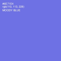 #6E71E4 - Moody Blue Color Image