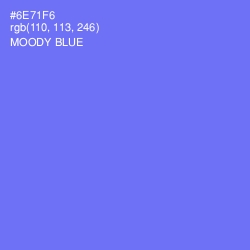 #6E71F6 - Moody Blue Color Image