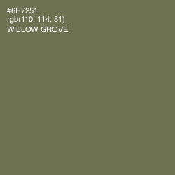 #6E7251 - Willow Grove Color Image