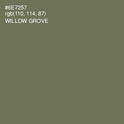 #6E7257 - Willow Grove Color Image