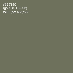 #6E725C - Willow Grove Color Image