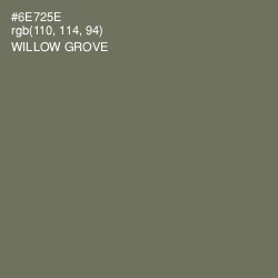 #6E725E - Willow Grove Color Image