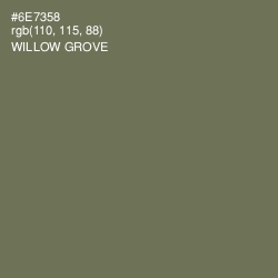 #6E7358 - Willow Grove Color Image