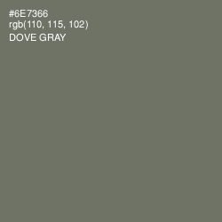 #6E7366 - Dove Gray Color Image