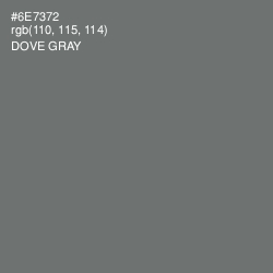 #6E7372 - Dove Gray Color Image