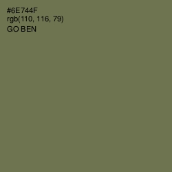 #6E744F - Go Ben Color Image