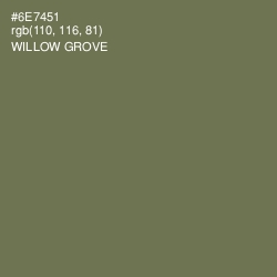 #6E7451 - Willow Grove Color Image