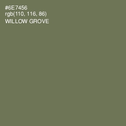 #6E7456 - Willow Grove Color Image