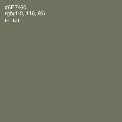 #6E7460 - Flint Color Image