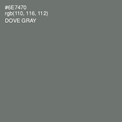 #6E7470 - Dove Gray Color Image