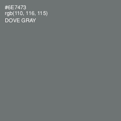 #6E7473 - Dove Gray Color Image