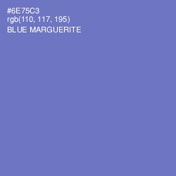 #6E75C3 - Blue Marguerite Color Image