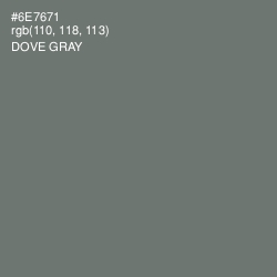 #6E7671 - Dove Gray Color Image
