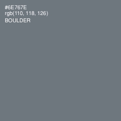 #6E767E - Boulder Color Image