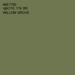 #6E7750 - Willow Grove Color Image