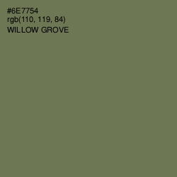 #6E7754 - Willow Grove Color Image