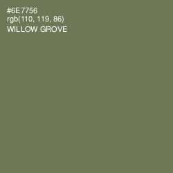 #6E7756 - Willow Grove Color Image