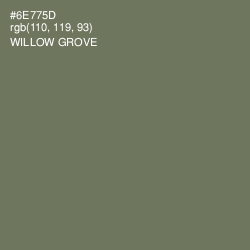 #6E775D - Willow Grove Color Image