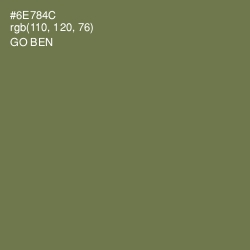 #6E784C - Go Ben Color Image