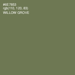 #6E7853 - Willow Grove Color Image