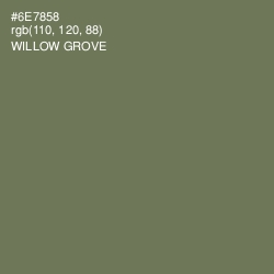 #6E7858 - Willow Grove Color Image