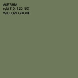 #6E785A - Willow Grove Color Image