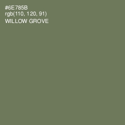 #6E785B - Willow Grove Color Image