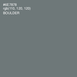 #6E7878 - Boulder Color Image