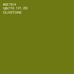 #6E7914 - Olivetone Color Image